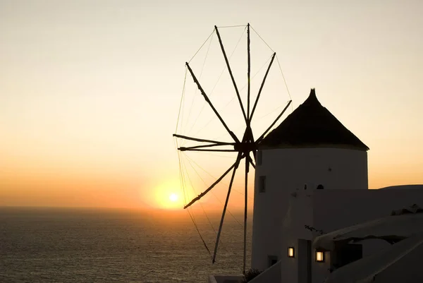 Pôr do sol de Oia, Santorini — Fotografia de Stock