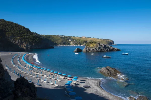 View Equipped Beach Italy — Stock Photo, Image