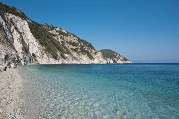 Plaża Sansone Wyspie Elba Włochy — Zdjęcie stockowe