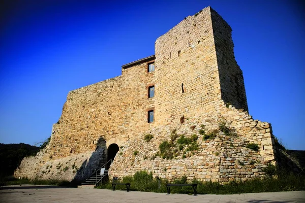 Suvereto Toskana İtalya antik Rocca Aldobrendesca görünümünü