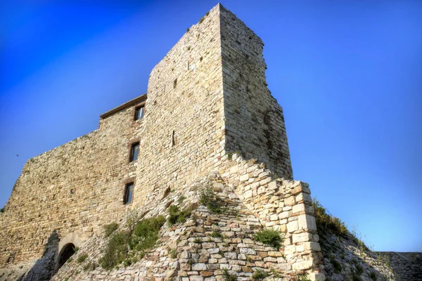 Pohled Starověké Rocca Aldobrendesca Suvereto Toskánsko Itálie — Stock fotografie