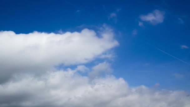 Tiempo Lapese Vista Serie Nubes Cielo Azul — Vídeos de Stock