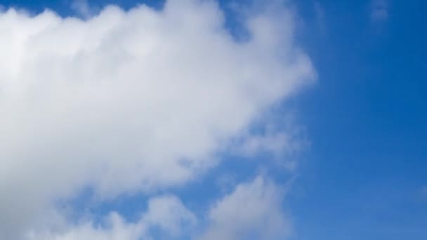 Tiempo Caducidad Vista Serie Nubes Cielo Azul — Vídeos de Stock
