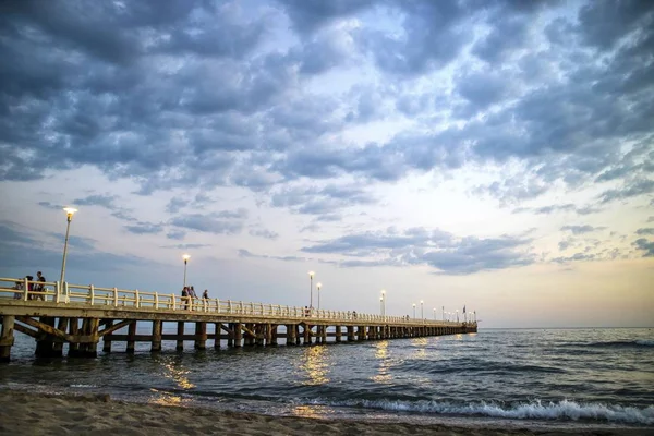 Föreställande Piren Forte Dei Marmi Versilia Toscana Italien — Stockfoto