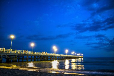 Forte dei Marmi Versilia Toskana İtalya pier tasvir