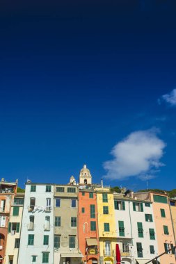 Portovenere İtalya çok renkli evler ile karakterize tipik mimari
