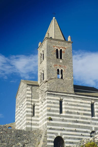 Weergave Van Kerk Van San Pietro Portovenere — Stockfoto