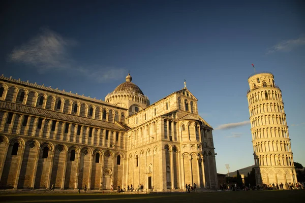 Öğleden Sonra Ünlü Piazza Dei Miracoli Pisa Talya Nın Görünümü — Stok fotoğraf