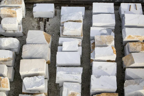 Aerial View Area Used Marble Warehouse Awaiting Processing — Stock Photo, Image