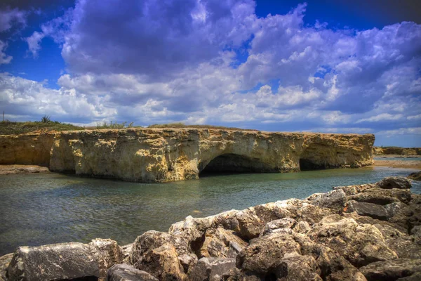 Ciriga Cliff Sicilya Talya Nın Güneyinde Görünümünü — Stok fotoğraf