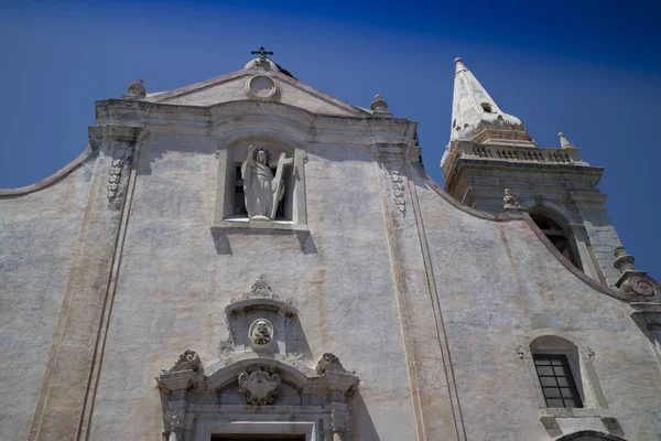 Θέα Από Την Εκκλησία Του San Giuseppe Ταορμίνα Σικελία — Φωτογραφία Αρχείου
