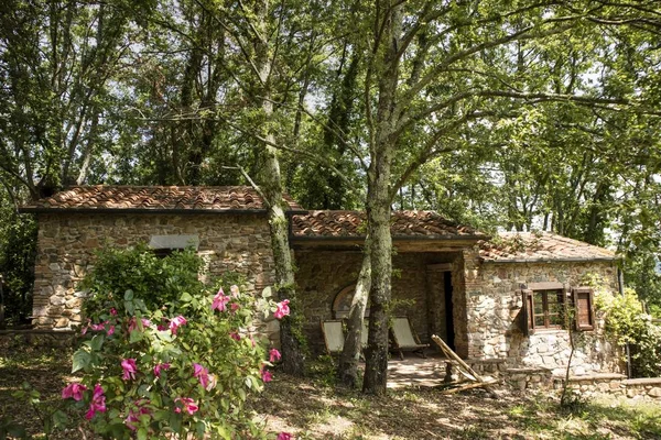 Recuperación Edificios Viviendas Construidas Arquitectura Estilo Toscano —  Fotos de Stock