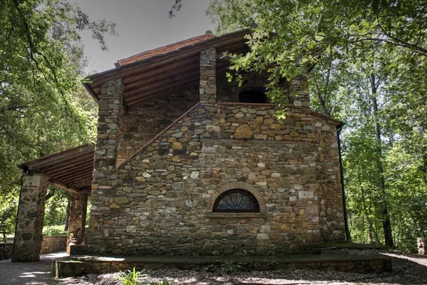 Recuperación Edificios Viviendas Construidas Arquitectura Estilo Toscano —  Fotos de Stock