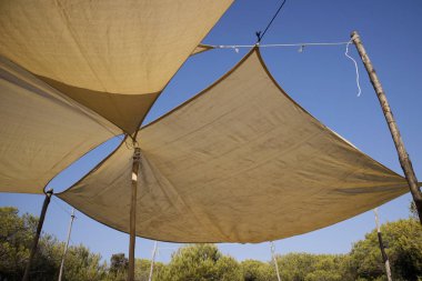 Eğik perdeleri kullanımı ile ışığından korumalı noktası