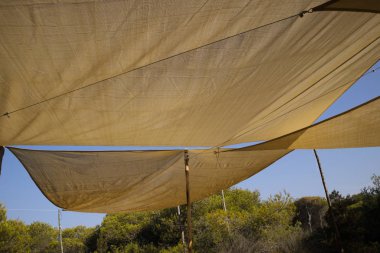Eğik perdeleri kullanımı ile ışığından korumalı noktası