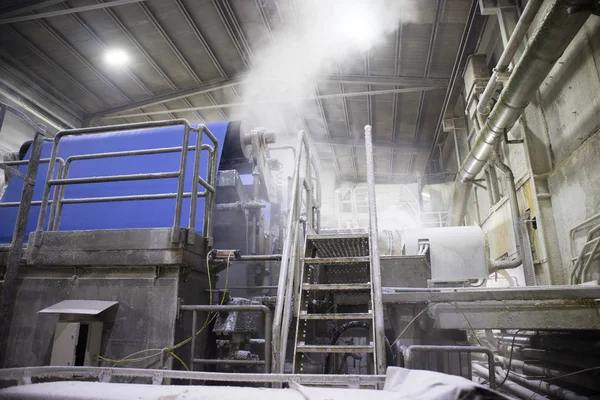 Machines Industrielles Pour Convertir Cellulose Une Feuille Papier — Photo