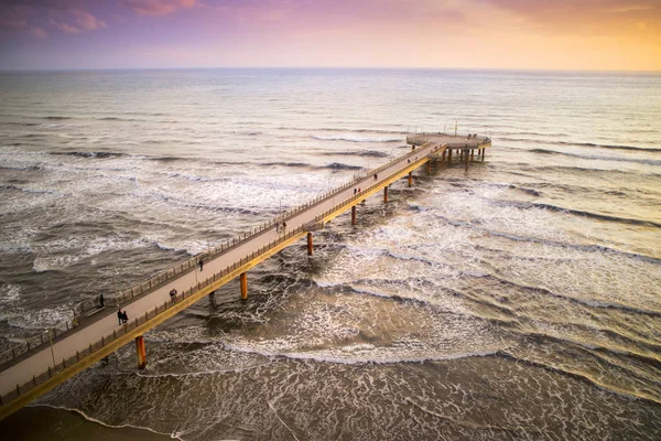 Pier of Marina of Pietrasanta — Stock Photo, Image