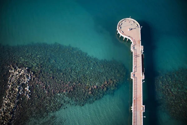 Pier von marina di massa italien — Stockfoto