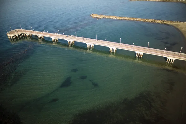 Pier of Marina di Massa Italia — Fotografie, imagine de stoc