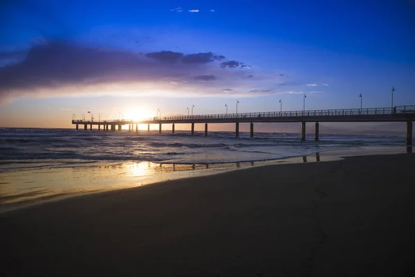 Pier of Marina di Pietrasanta Italy — Stock Photo, Image