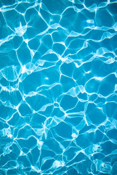 Reflection Sunlight Water Swimming Pool Blue Cast — Stock Photo, Image