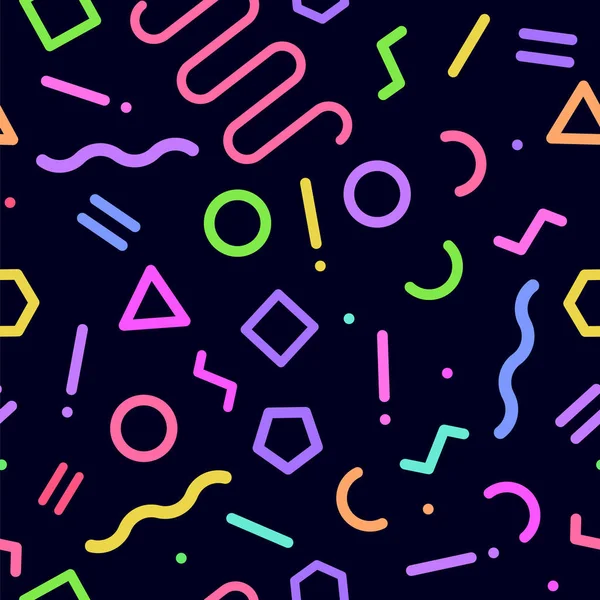 80s tasarlayın. Sorunsuz memphis desen illüstrasyon