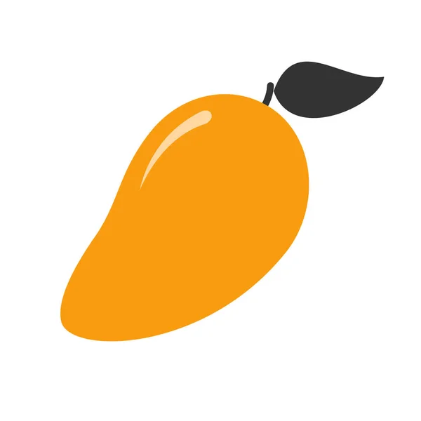 Ilustración Sencilla Mango Icono Comida Saludable Para Diseño — Archivo Imágenes Vectoriales