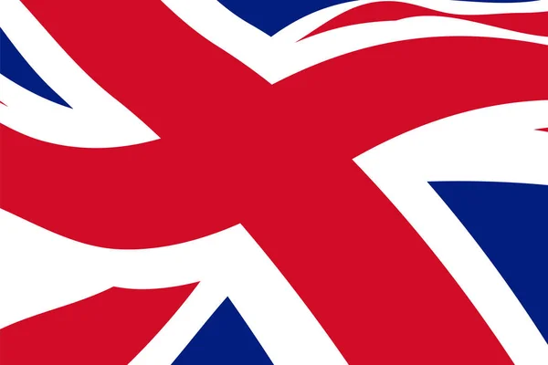 Schwenkt Die Flagge Des Vereinigten Königreichs Britischer Hintergrund — Stockvektor