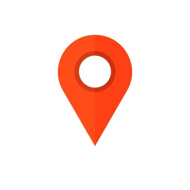 Yer işareti simgesi. Yer işaretçi illüstrasyon göster