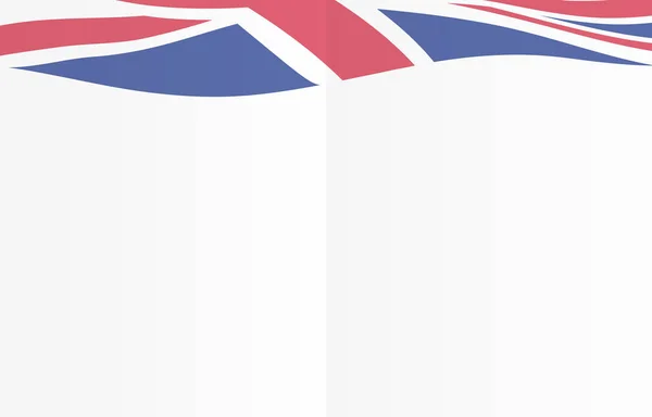 Wenskaartsjabloon Verenigd Koninkrijk Kaart Concept Achtergrond — Stockvector