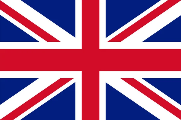 Union Jack Ngiltere Illüstrasyon Bayrağı — Stok Vektör