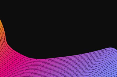 Soyut vektör arka plan. Renkli katlanmış kılavuz illüstrasyon. Cyber hücre büyük