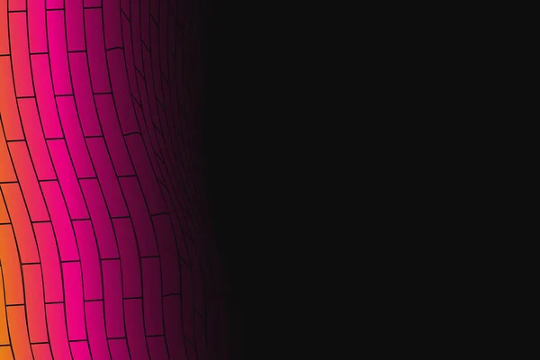Abstrakter Vektorhintergrund Farbig Verblassende Gitter Illustration Cyberzelle Massiv — Stockvektor