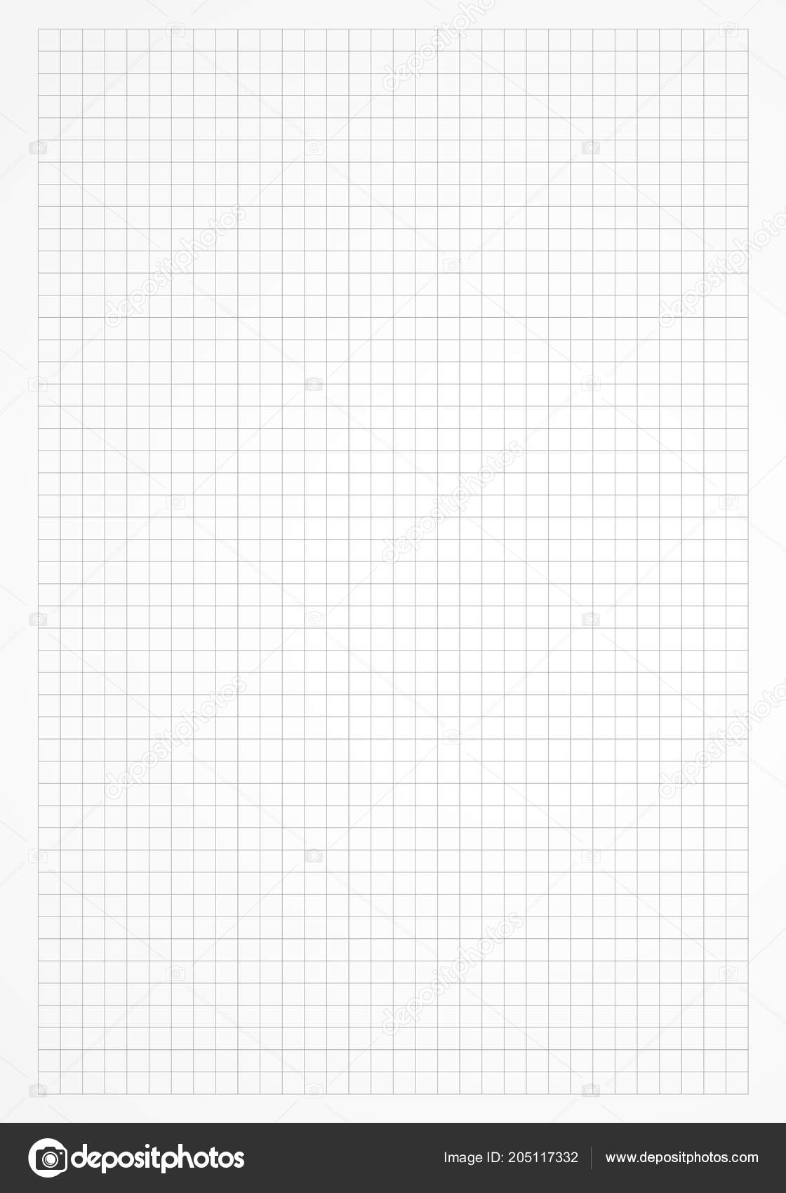 Square Lined Grid Sheet Notebook Paper Stock Vector by