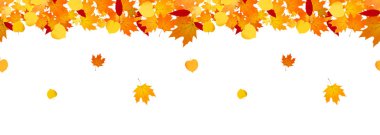 Düşen sonbahar yaprakları sorunsuz başlığı web siteleri ve dekor için