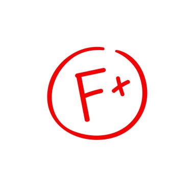 F artı sınav notu kırmızı ikinci işareti neden