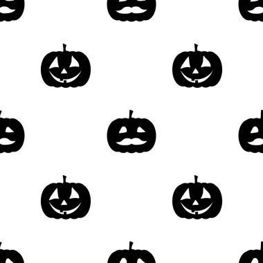 Jack o fener öğeleri sorunsuz arka plan. Cadılar Bayramı tileable desen