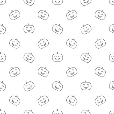 Jack o fener öğeleri sorunsuz arka plan. Cadılar Bayramı tileable desen