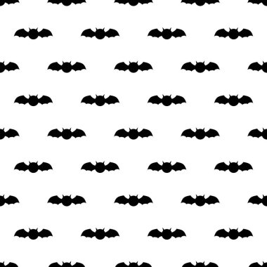 Yarasalar ile Seamless modeli. Tileable illüstrasyon kaydırma, bez, arka plan için