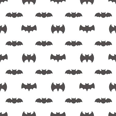 Yarasalar ile Seamless modeli. Tileable illüstrasyon kaydırma, bez, arka plan için