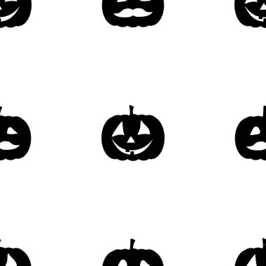 Jack o fener öğeleri sorunsuz arka plan. Cadılar Bayramı tileable desen