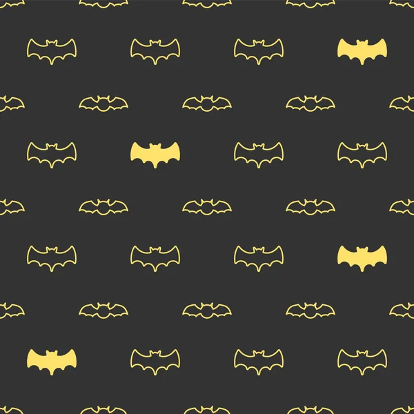 Seamless Pattern Bats Tileable Illustration Wrap Cloth Background — Stock Vector