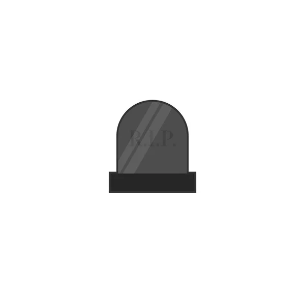 Відпочинок Мирі Цвинтарна Надгробна Ікона Ізольована Фоні — стоковий вектор
