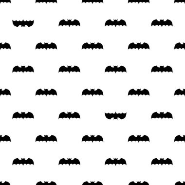 Yarasalar ile Seamless modeli. Tileable illüstrasyon kaydırma, bez, arka plan için