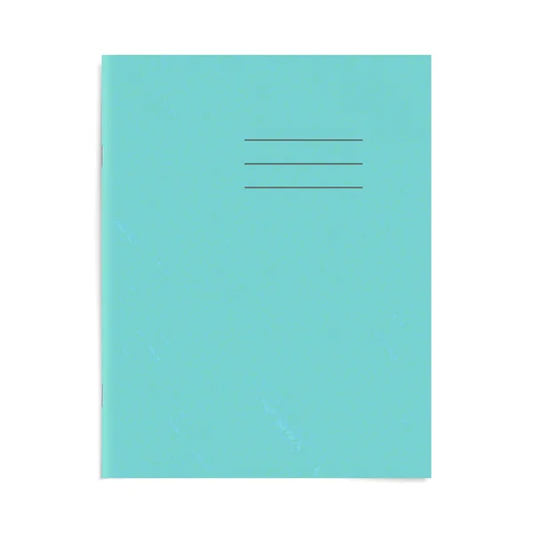 Plantilla Portada Libro Ejercicios Libro Trabajo Escuela Blanco Página Superior — Archivo Imágenes Vectoriales