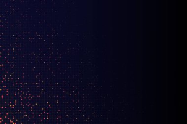 Vektör geometrik arka plan. Solan dikdörtgen massif düzinelerce. Çok sayıda küçük kareler illüstrasyon koyu zemin üzerinde