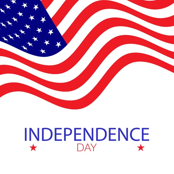 День Незалежності Американської Ілюстрації Бути Використаний Плакати Листівки Baners — стоковий вектор