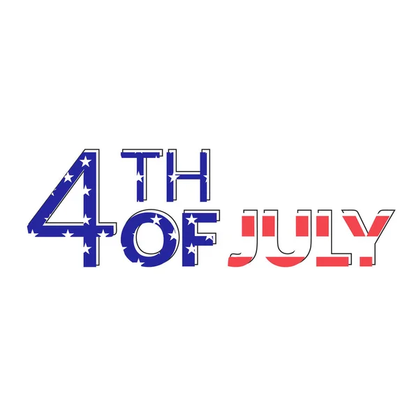 Ημέρα Ανεξαρτησίας Ηπα Εικονογράφηση Αμερικανική Ιουλίου Διάνυσμα Ευχετήρια Κάρτα Και — Διανυσματικό Αρχείο