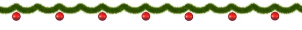 Guirnalda Navidad Verde Festón Abeto Colgante Para Decoración — Archivo Imágenes Vectoriales