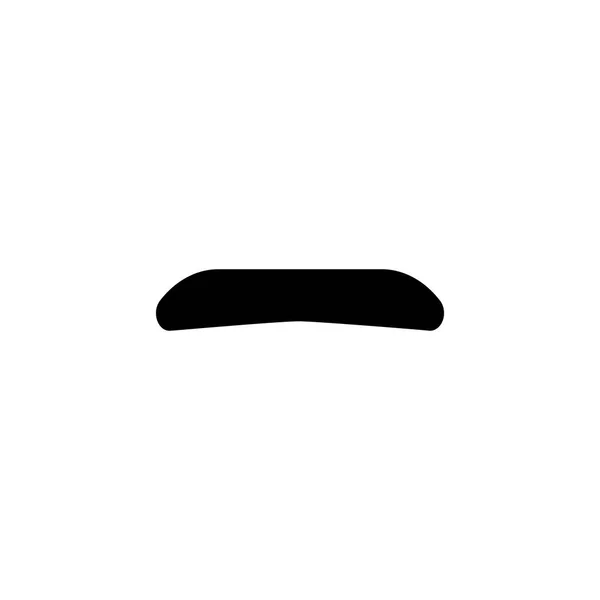 Falso Bigote Simple Icono Negro Hombre Bigote Silueta — Vector de stock